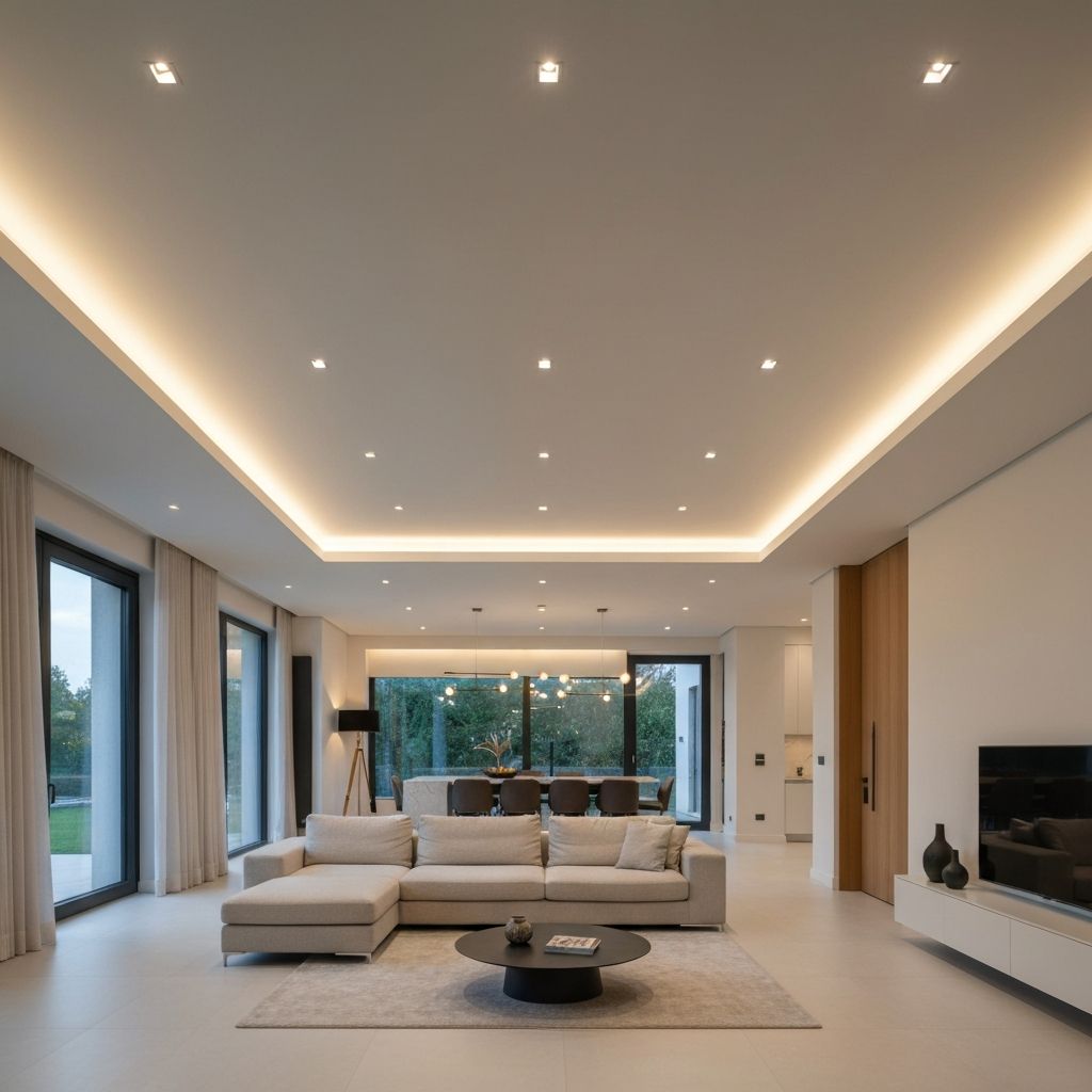 Modern home lighting installation by D3 Electrical